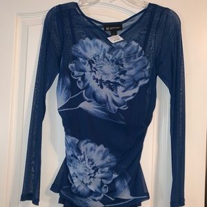 NWT INC Sheer Top with Tank S